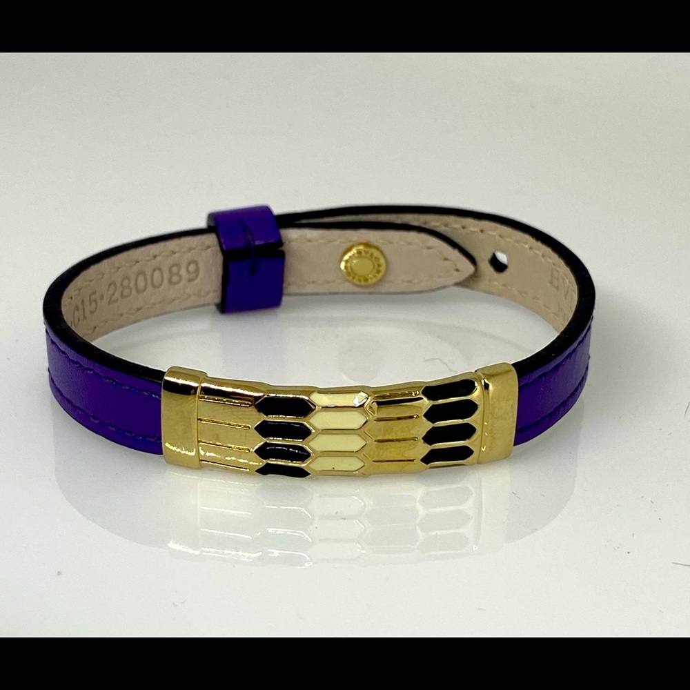 Authentic Bvglari leather bracelet